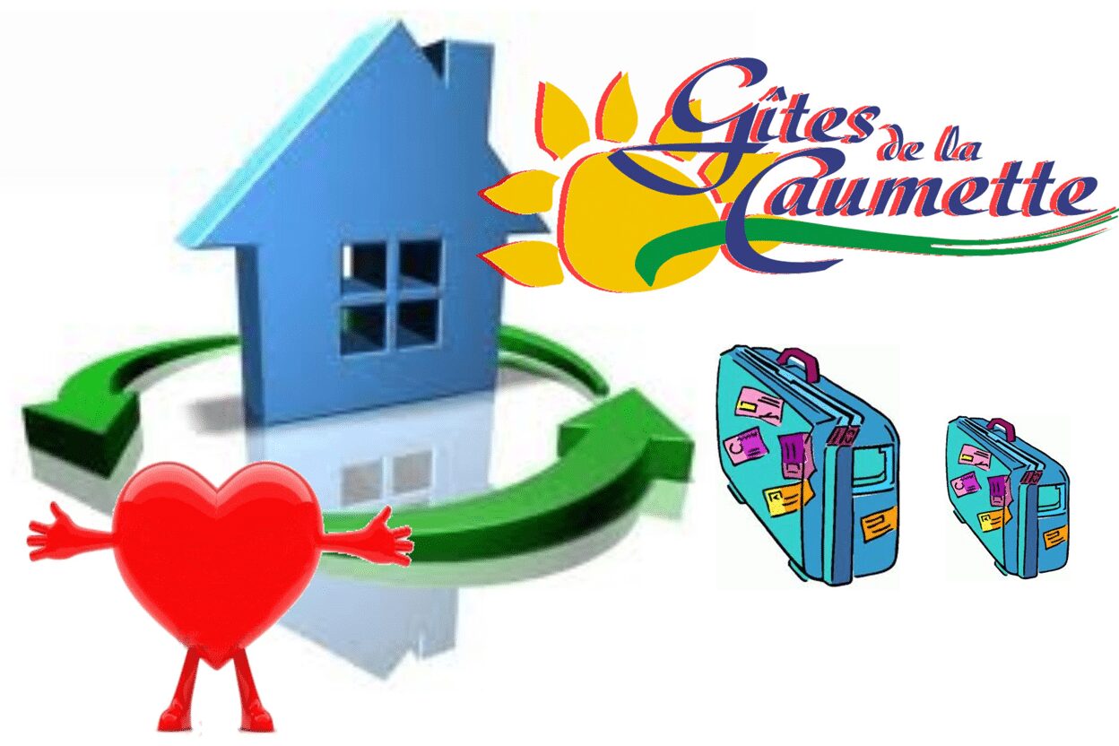 Gîtes de la Caumette avec piscine dans l’Hérault, logo longue durée